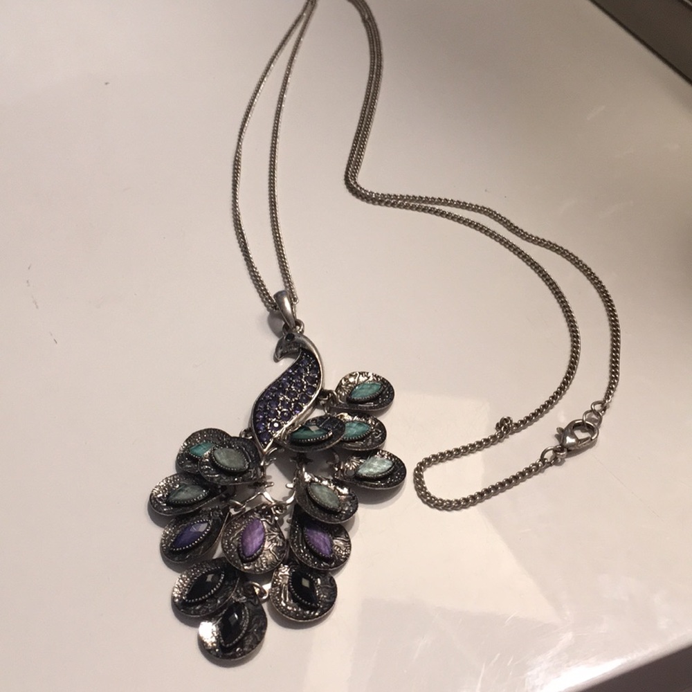 CLEARANCE Peacock necklace